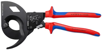 Obrázek produktu pro Knipex 95 32 320, Ruční řezačka kabelů, Modrá, Červená, Ocel, Černá, 6 cm, REACH