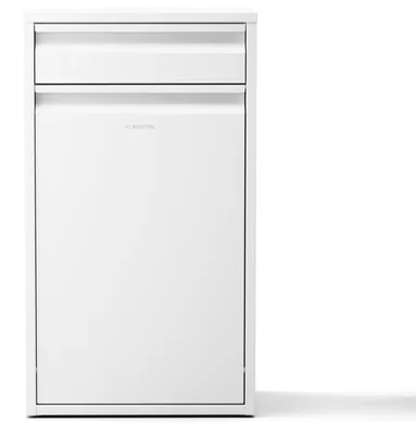 Obrázok produktu pre Klarstein jednokomorový odpadkový kôš 50L - Kuchynský odpadkový kôš z nehrdzavejúcej ocele so zásuvkou, montážou na stenu a zápachovým uzáverom, vrátane montážneho materiálu