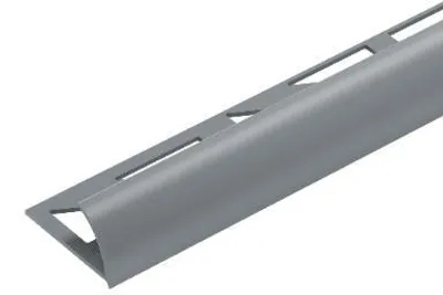 Zdjęcie produktu dla Profil do glazury PVC zewnętrzny 9mm Cezar Srebrny Mat 2,50m