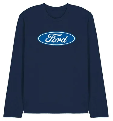 Productafbeelding van Ford - "Dimensional" T-shirt voor heren/dames, uni, lange mouwen, model TV33894 (maat M) (marineblauw)