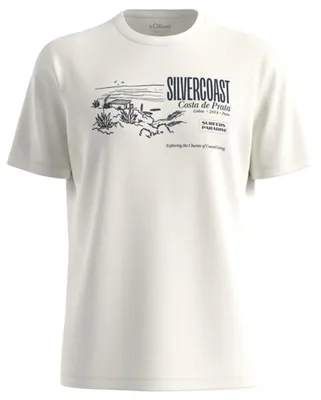 Produktbild von s.Oliver Herren T-Shirt – Big Size Fit, Flammgarn, Frontprint