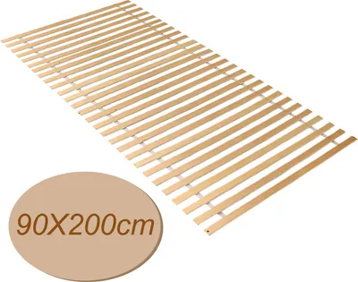 Produktbild von Lospitch 90x200CM Lattenrost max.150kg Stabiles Rollrost 28 Leisten Rollroste Rolllattenrost