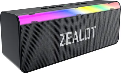 Produktbild von S72 BT Kabelloser Lautsprecher, Stereo-Pairing-Lautsprecher mit droehnendem 20-W-Sound und bunten LED-Leuchten, tragbarer Lautsprecher fuer Partys zu Hause im Freien