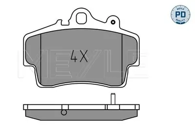 Produktbild von MEYLE 025 219 3715/PD Bremsbeläge Vorne für PORSCHE BOXSTER (986)