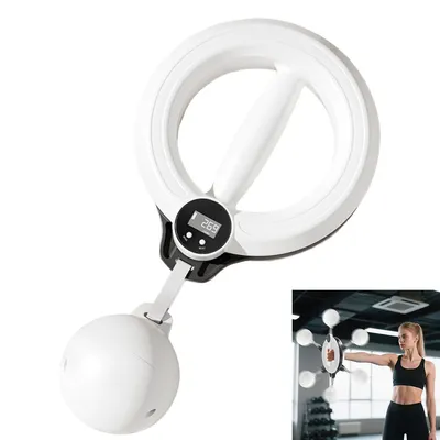 Produktbild von 360° drehbarer Arm-/Unterarmtrainer – Handkurbel-Brusttrainer für Männer & Frauen, LED-Anzeige, Heim- & Fitnessstudio-Handkraftgerät