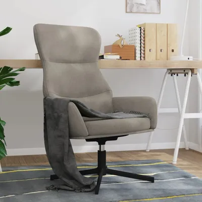 Produktbild von Relaxsessel Hellgrau Samt , Klassische Sessel Design 2024