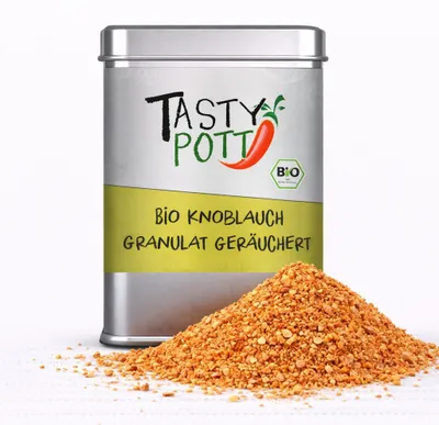 Produktbild von Tasty Pott geräuchertes Knoblauchgranulat - 100g