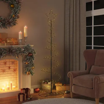 Obrázok produktu pre vidaXL LED vianočný stromček 120 LED teplá biela 180 cm