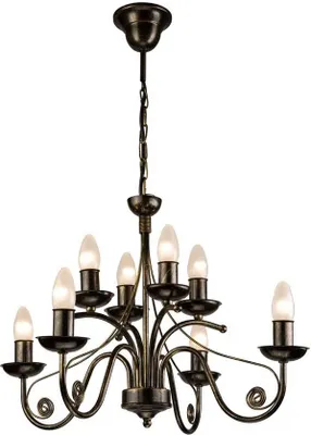 Produktbild von Kronleuchter DONATO schwarz E14 L:57cm H:72cm dimmbar