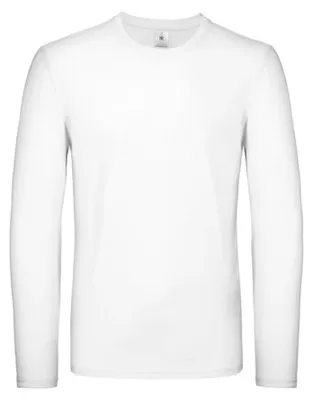 Image de B&C - T-shirt « #E150 » pour homme à manches longues LT2641 (4XL) (blanc)