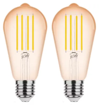 Produktbild von Modee E27 LED Filamentlampe 4W 360lm 1800K Warmweiß 2 Stück