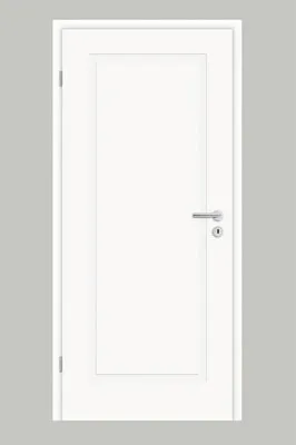 Produktbild von Pertura Zimmertür Mila 01 weiß lackiert (ähnlich RAL 9010) 73,5x198,5 cm Links