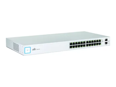 Produktbild von Ubiquiti UniFi US-24, Managed, Gigabit Ethernet (10/100/1000), Rack-Einbau, 1U