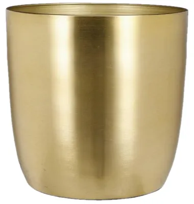 Zdjęcie produktu dla Doniczka Mica Decorations Alano - H24 x Ø25 cm - Metal - Złoty