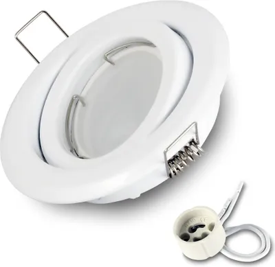 Obrázok produktu pre 1x zapustené bodové svietidlo SET RIK.19 otočné biele GU10 7W neutrálne biele