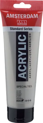 Produktbild von Amsterdam Standard Series Acrylfarbe Tube 250 ml Silber 800