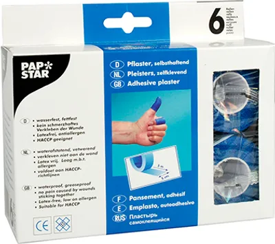 Produktbild von Lifemed Rollen Pflaster blau 5 x 5m 6 Stück 99050