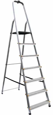 Produktbild von Aluminium-Haushaltsleiter 7 Stufen