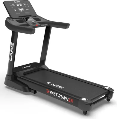 Produktbild von Care Fitness Fast Runner SP, 150 kg, 1 km/h, 22 km/h, Kalorien, Distanz, Geschwindigkeit, Zeit, 3 Benutzer, Schwarz