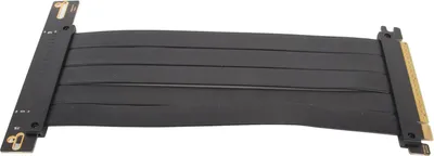 Zdjęcie produktu dla Kabel PCIE 4.0 X16 Riser Szybki, elastyczny przedłużacz karty graficznej 90 stopni do RTX 4090 Czarny 30 cm / 11,8 cala