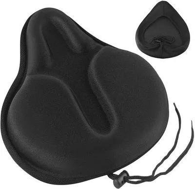 Immagine prodotto di Sella in gel per biciclette - 29 x 26 cm, impermeabile, imbottitura in schiuma viscoelastica