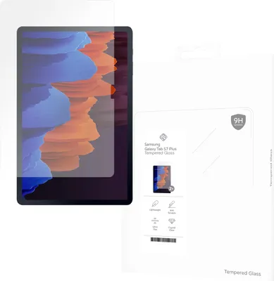 Produktbild von Schutzfolie Samsung Galaxy Tab S7 Plus - Panzerglas - Cazy - Transparant