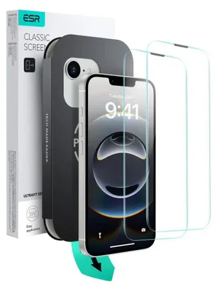 Immagine prodotto di Vetro temperato 2-Pack Iphone 13 / 13 Pro / 14 / 16E Trasparente