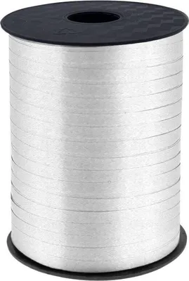 Produktbild von Geschenkband / Ballonband / Polyband / Kräuselband 458 m - silber
