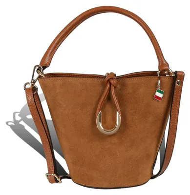 Produktbild von Florence Damen Handtasche Tasche tan hellbraun Leder Größe 23x14x18 D2OTF847C5