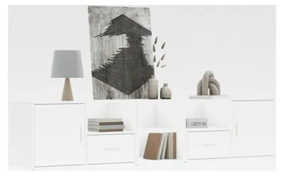 Produktbild von Eckschrank, Weiß, 200 x 40 x 45 cm, Holzwerkstoff