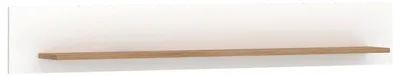 Produktbild von Wandboard Oreta B: 141 cm Weiß Hochglanz/Eichefarben