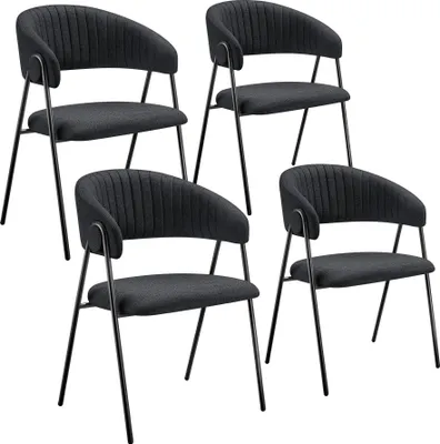 Produktbild von tectake® Armlehnstuhl Bedano Webstoff, gepolstert 60 x 58 x 85 cm