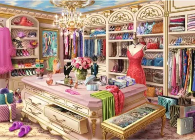 Productafbeelding van De "Coveted Closet" puzzel met 1000 stukjes