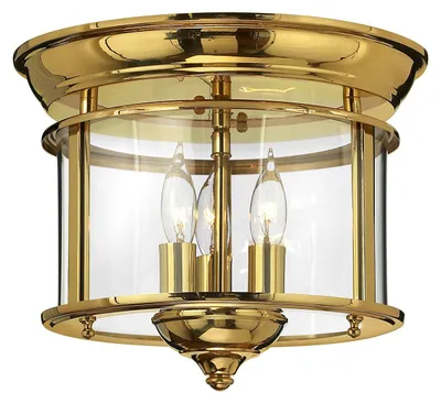 Zdjęcie produktu dla Lampa sufitowa Gentry polerowany mosiądz 3xE14x40W metal wym:24x29x29cm IP20 Hinkley