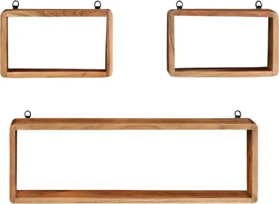 Produktbild von vidaXL 3-tlg. Würfelregal-Set Massivholz Akazie