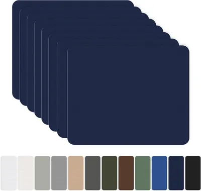 Zdjęcie produktu dla Nylonowe Samoprzylepne Łatki 20x15cm, 8 Sztuk, Wodoodporne, Ciemnoniebieskie, do Namiotów