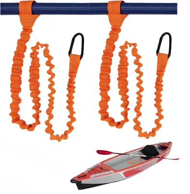 Image de Pagaies pour kayak, lot de 2, longueur réglable jusqu'à 1,5 mètre, avec mousquetons, adaptées aux kayaks et aux bateaux