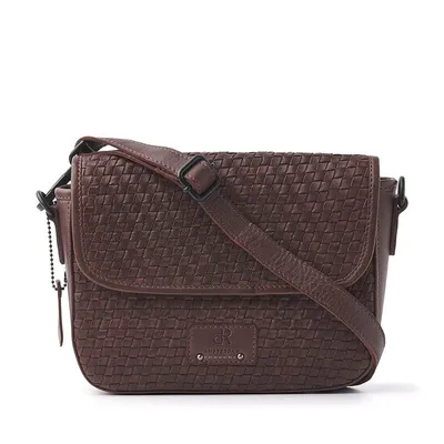 Produktbild von dR Amsterdam Tampa Braided Shouldertasch Braun