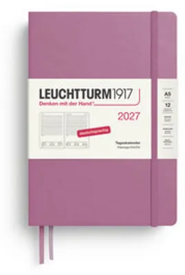 Produktbild von Tageskalender Medium A5 Dusty Rose 2027