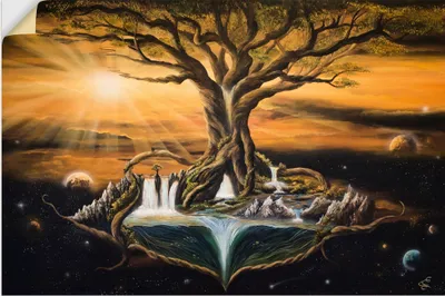 Produktbild von ARTland Wandbild, selbstklebend Der Traum der Welten Größe: 60x40 cm
