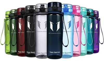 Zdjęcie produktu dla Butelka do picia Tritan, 750 ml, kolor: jagodowy, wolna od BPA, idealna do sportu, jazdy na rowerze, fitnessu, użytku codziennego i aktywności na świeżym powietrzu