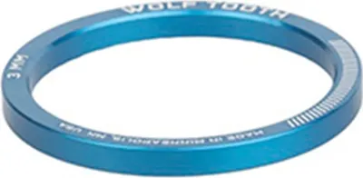 Produktbild von Wolf Tooth Steuersatz Spacer, 1 1/8", 3mm, blue