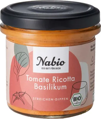 Produktbild von Nabio Aufstrich Tomate Ricotta Basilikum (135 g)