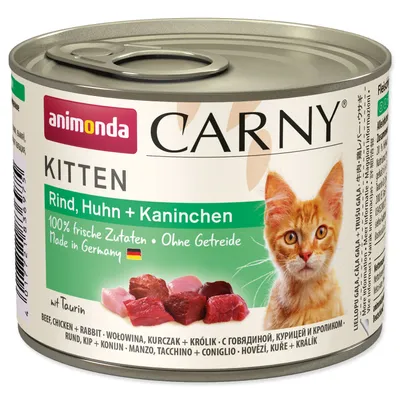 Produktbild von Animonda Carny Cat - Dose Kitten Rind, Huhn & Kaninchen 200gx12