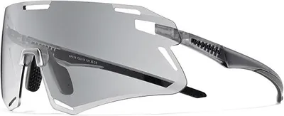 Produktbild von ROCKBROS Fahrradbrille TR90 Rahmen Photochromatisch Sportsonnenbrille Für Herren Damen MTB Rennrad Laufen Angeln Winddicht Dunkelgrau Hellgrau