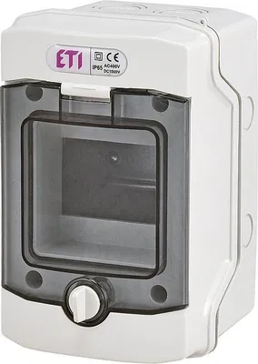 Produktbild von ETI Kleinverteiler Aufputz 1-reihig 4 Module Grau