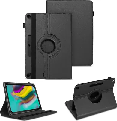 Produktbild von Tasche für Samsung Galaxy Tab S5e Hülle Tablet Schutzhülle Cover Case DrehbarFarben:Schwarz