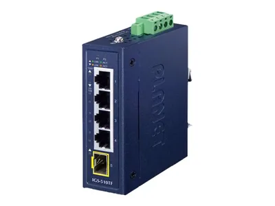 Immagine prodotto di PLANET Switch industriale a 4 porte GE + porta 100/1000X SFP