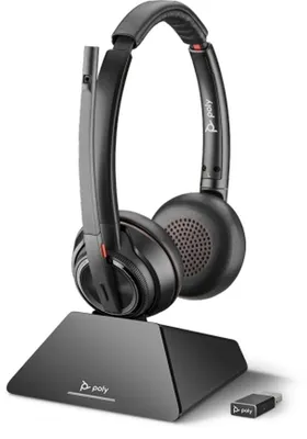 Produktbild von HP Poly Savi 8220 UC DECT 1880-1900 Mhz USB-A-Headset, 160 g, Schwarz