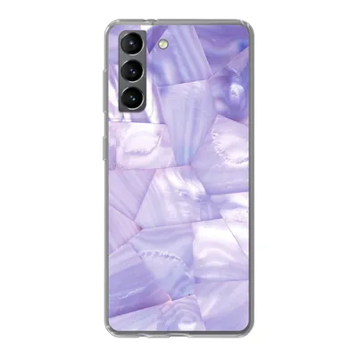 Produktbild von MuchoWow® Handyhülle Schutzhülle Hülle für Samsung Galaxy S21 Naturstein - Muster - Perlmutt Silikon Softcase Handy Hülle - Softcase